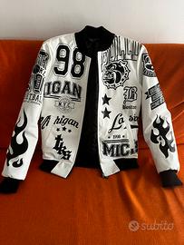 Bomberino bianco con zip