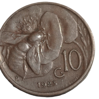 MONETA 10 CENTESIMI 1923 VITTORIO EMANUELE III A17