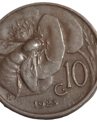 MONETA 10 CENTESIMI 1923 VITTORIO EMANUELE III A17
