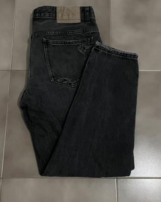 Jeans Pull&Bear uomo nero slavato con strappi