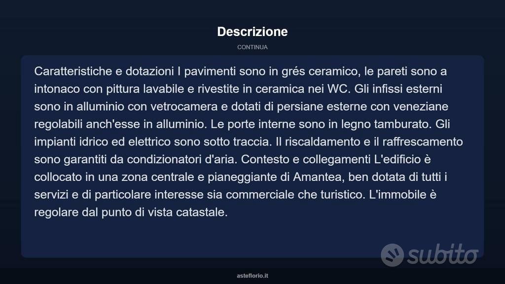 Appartamento – Amantea - Altro