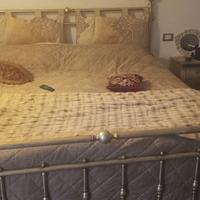 Letto in foglia d argento antichizzata