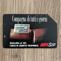 Scheda telefonica Sip compagna di tutti i giorni