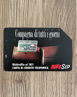 Scheda telefonica Sip compagna di tutti i giorni