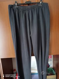 Pantaloni felpati Tg 56 grigio scuro 