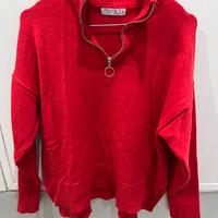 Maglione donna rosso taglia M