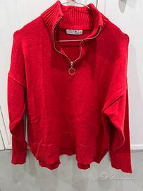 Maglione donna rosso taglia M