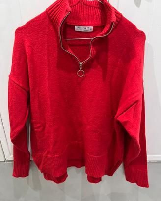 Maglione donna rosso taglia M