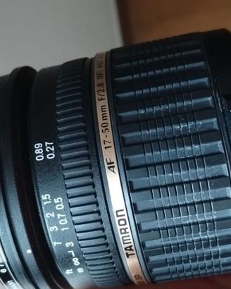 Obiettivo Tamron 17-50 f 2.8 grandangolare Canon