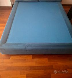 Letto Matrimoniale Blu