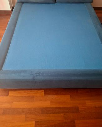 Letto Matrimoniale Blu