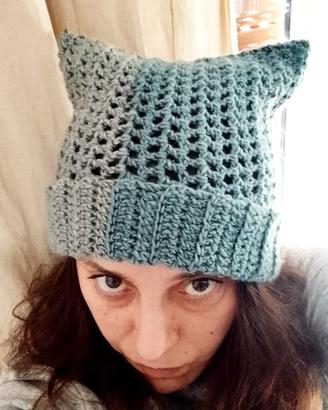 Cappello "Petrolio" fatto a mano handmade 