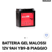 Batteria malossi a gel