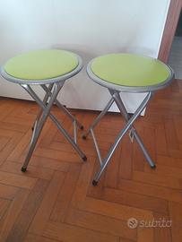 Icos Casa. Coppia di sgabelli pieghevoli.