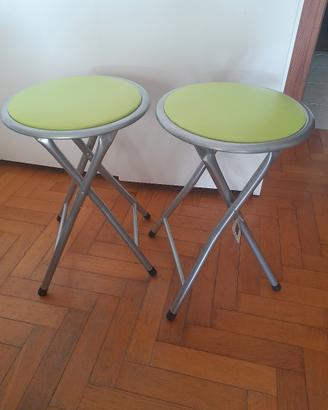 Icos Casa. Coppia di sgabelli pieghevoli.