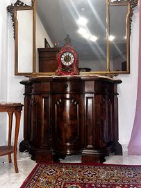 MOBILE STILE ANTICO IN LEGNO CON TOP E SPECCHIO🪞