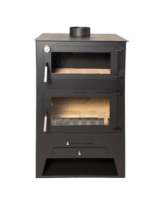 Stufa a legna con forno
