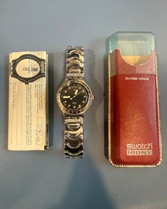Orologio Swatch Irony Argento Nero