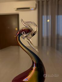 Statua in vetro Uccello colorato 🐦