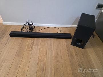 Soundbar e subwoofer Sony