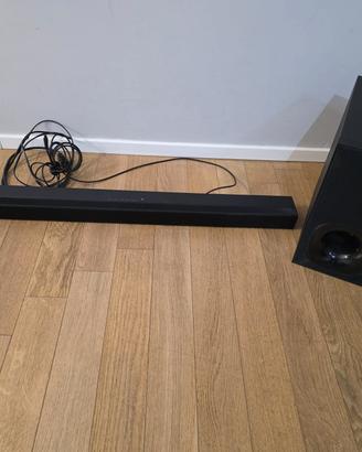 Soundbar e subwoofer Sony