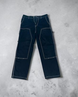 Black Carpenter Jeans-Wide leg