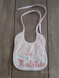Bavaglia con nome Matilde