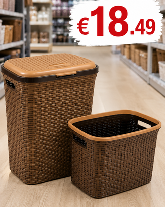 CESTO BIANCHERIA + CESTO PER BUCATO DUE MODELLI