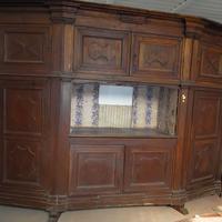 GRANDE LIBRERIA SCANTONATA PIEMONTESE ANTICA G