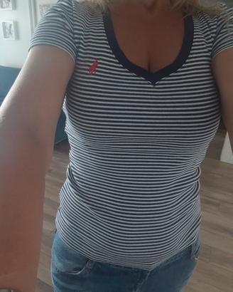 t-shirt Ralph Lauren scollo a v taglia s