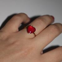 Anello Cuore in acciaio