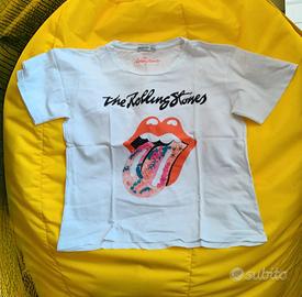 T-shirt bianca a maniche corte 