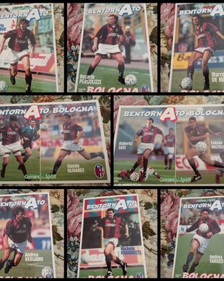 8 Cartoline Bologna FC anno 1996 
