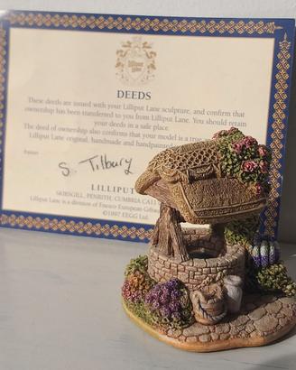 LILLIPUT LANE 1985-1999 Make a Wish- Fisherman Cot