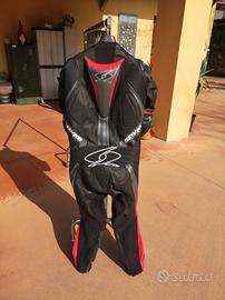 tuta moto 52 in pelle di canguro spyke 