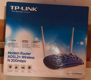 Tp-Link Modem Router Wireless ADSL2+ 4 Porte LAN 