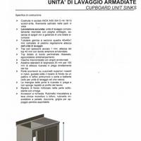 Lavello Armadiato in Acciaio mai usato