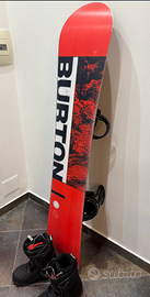 Tavola Burton Ripcord 158W + Attacchi + Scarponi