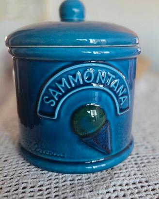 Barattolo Sammontana in ceramica, Eugenio Taccini