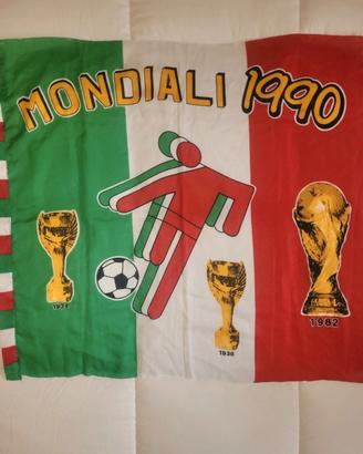vintage - Bandiera Flag Mondiali di Calcio Ita '90