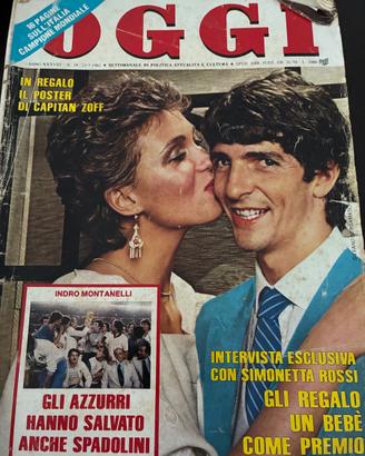 Rivista OGGI del 21 luglio 1982 Mondiale Italia