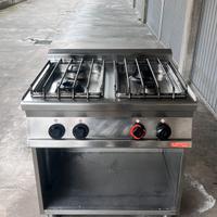 Cucina 4 fuochi a gas professionale 70x80 LOTUS