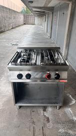 Cucina 4 fuochi a gas professionale 70x80 LOTUS