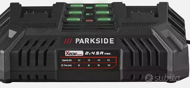 Caricabatterie doppio parkside Nuovo