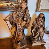 2 Statuette in cartapesta A. Malecore – PERFETTE!