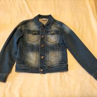 giubbotto bambina jeans Msk 7 anni 