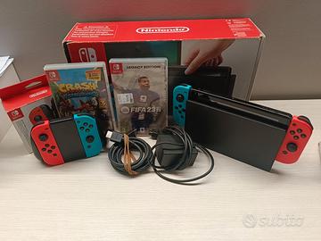 NINTENDO SWITCH+GIOCHI E ACCESSORI