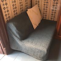 Divano letto completo di materasso due posti