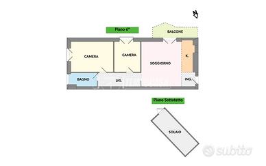 Un angolo di pace nei cieli di Milano, trilocale r