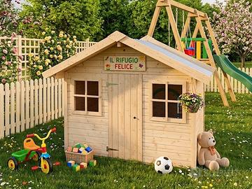 CASETTA BAMBINI  180X112X169H CM CON PAVIMENTO